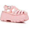 MIU MIU pink platform sandal - Platforms - 