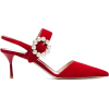 MIU MIU red pearl decorated 65 suedelere - Loafers - 