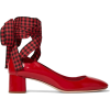 MIU MIU red with red & black ribbon shoe - Классическая обувь - 