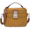 MIU MIU wicker and leather shoulder bag - Kleine Taschen - 