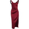MIXFEER red satin silk dress - Vestidos - 