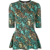 M MISSONI leopard lurex knit peplum top - 半袖シャツ・ブラウス - 