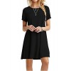 MOLERANI Women's Casual Plain Short Sleeve Simple T-Shirt Loose Dress - 半袖シャツ・ブラウス - $39.99  ~ ¥4,501