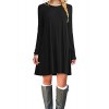 MOLERANI Women's Long Sleeve Casual Plain Simple T-Shirt Loose Dress - Akcesoria - $39.99  ~ 34.35€
