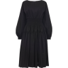 MOLLY GODDARD black smocked waist dress - sukienki - 