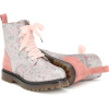 MONNALISA Glitter leather ankle boots - Stivali - 