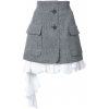 MONSE Herringbone poplin skirt - Skirts - 