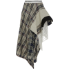 MONSE Draped Plaid Crepe Skirt - Skirts - $1.59 