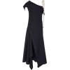 MONSE Draped Rope-Trimmed Crepe Dress - Vestidos - 