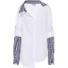 MONSE Layered stretch-cotton shirt - Long sleeves shirts - 