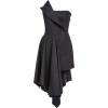 MONSE black corset mini strapless dress - sukienki - 