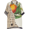 MONSE neutral fruit printed silk shirt - Рубашки - короткие - 