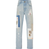 MONSE patchwork high rise jeans - Traperice - 