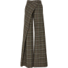 MONSE plaid asymmetrical trouser - Calças - 
