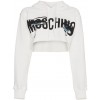 MOSCHINO Cropped hoodie with logo 310 € - Puloverji - 