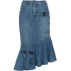 MOSCHINO high-waisted embroidered skirt - Saias - 