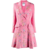 MOSCHINO pink embroidered floral coat - Giacce e capotti - 