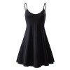 MSBASIC Women's Sleeveless Adjustable Strappy Summer Beach Swing Dress - Dresses - $16.98 