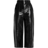 MSGM Glossed Faux Leather Culottes - Capri hlače - 
