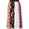 MSGM Printed plissé-crepe skirt - スカート - 