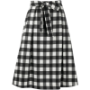 MSGM check print A-line skirt - Skirts - 