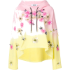 MSGM floral embellished pastel hoodie - Pullovers - 