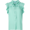 MSGM frilled trim sleeveless top - Camisa - curtas - 