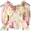 MSGM ruffled floral-print blouse - Camisa - longa - 