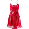 MSGM sequin embroidered bow detail dress - sukienki - 