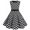 MUADRESS Girls Sleeveless O-Neck Audrey 1950s Vintage Swing Princess Party Dress - Obleke - $46.69  ~ 40.10€