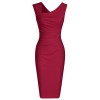MUXXN Women's Retro 1950s Style Sleeveless Slim Business Pencil Dress - sukienki - $59.99  ~ 51.52€