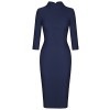 MUXXN Women's Vintage 50s Retro 3/4 Sleeves Slim Waist Formal Party Dress - Kleider - $59.99  ~ 51.52€