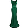 MUXXN Womens 1950s Cowl Neck Fishtail Evening Dress - Dresses - $59.99 