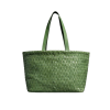 MW Women's Green Large Woven Leather Tot - Kleine Taschen - $186.51  ~ 160.19€
