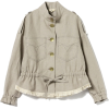 MW / linen fringe browsing blouson - Jakne i kaputi - 