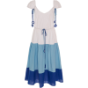 MY BEACHY SIDE Color-Block Cotton Midi D - sukienki - 