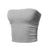 Made by Emma Women's Causal Summer Cute Sexy Built-in Bra Tube Crop Top - Shirts - $7.75 
