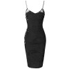 Made by Emma Women's Sexy Solid Sleeveless Ice Velvet Body-Con Midi Dress - ワンピース・ドレス - $19.99  ~ ¥2,250