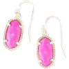 Magenta earrings - 模特（假人） - 