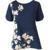 Magnolia Vines Boat- Neck Tee - T-shirt - 