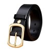 Maikun Mens Real Leather Superior Cowhide Brass Pin Buckle 1.5 - Cinturones - $89.00  ~ 76.44€