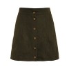MakeMeChic Women's Casual Faux Suede Button Front A Line Mini Skirt - スカート - $15.99  ~ ¥1,800