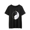 MakeMeChic Women's Cat Print Tee Casual Loose Short Sleeve T-Shirt - Magliette - $12.99  ~ 11.16€