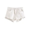 MakeMeChic Women's Cutoff Pocket Distressed Ripped Jean Denim Shorts - Calções - $15.99  ~ 13.73€