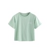MakeMeChic Women's Letter Print Crop Tops Casual Short Sleeve Tees - 上衣 - $9.99  ~ ¥66.94