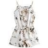MakeMeChic Women's Sexy Strap Floral Print Summer Beach Party Romper Jumpsuit - パンツ - $9.99  ~ ¥1,124
