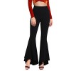 MakeMeChic Women's Solid Flare Pants Stretchy Bell Bottom Trousers - Pants - $21.99 