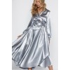 Make Your Entrance Satin Dress - Платья - 