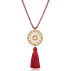 Mandala Burgundy, necklace, sautoir - Collares - 40.00€ 