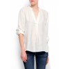 Mango Women's Asymmetric Blouson Off-White - Košulje - duge - $54.99  ~ 47.23€